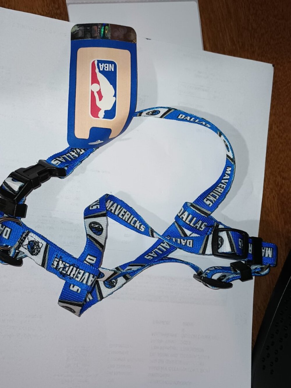 NEW Dallas Mavericks NBA Adjustable Pet Harness XS